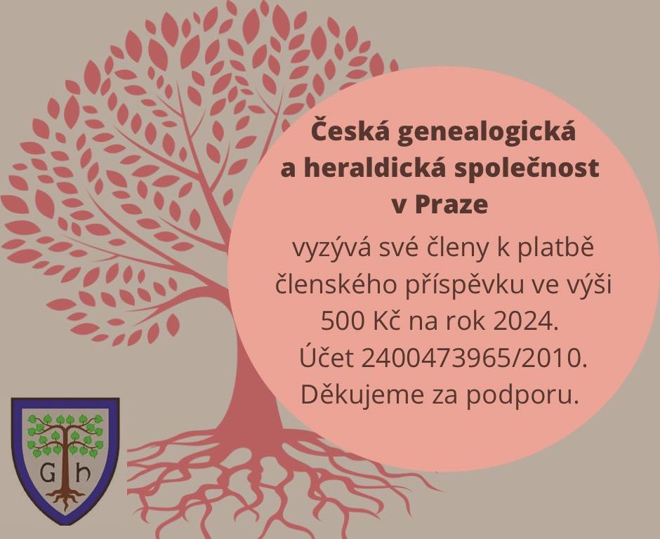Členský příspěvek na 2024 je 500 Kč/rok!