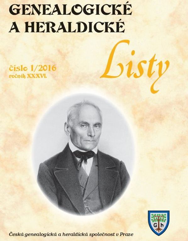 GHL 1/2016 – J.E.Purkyně a další rodopisné a heraldické články