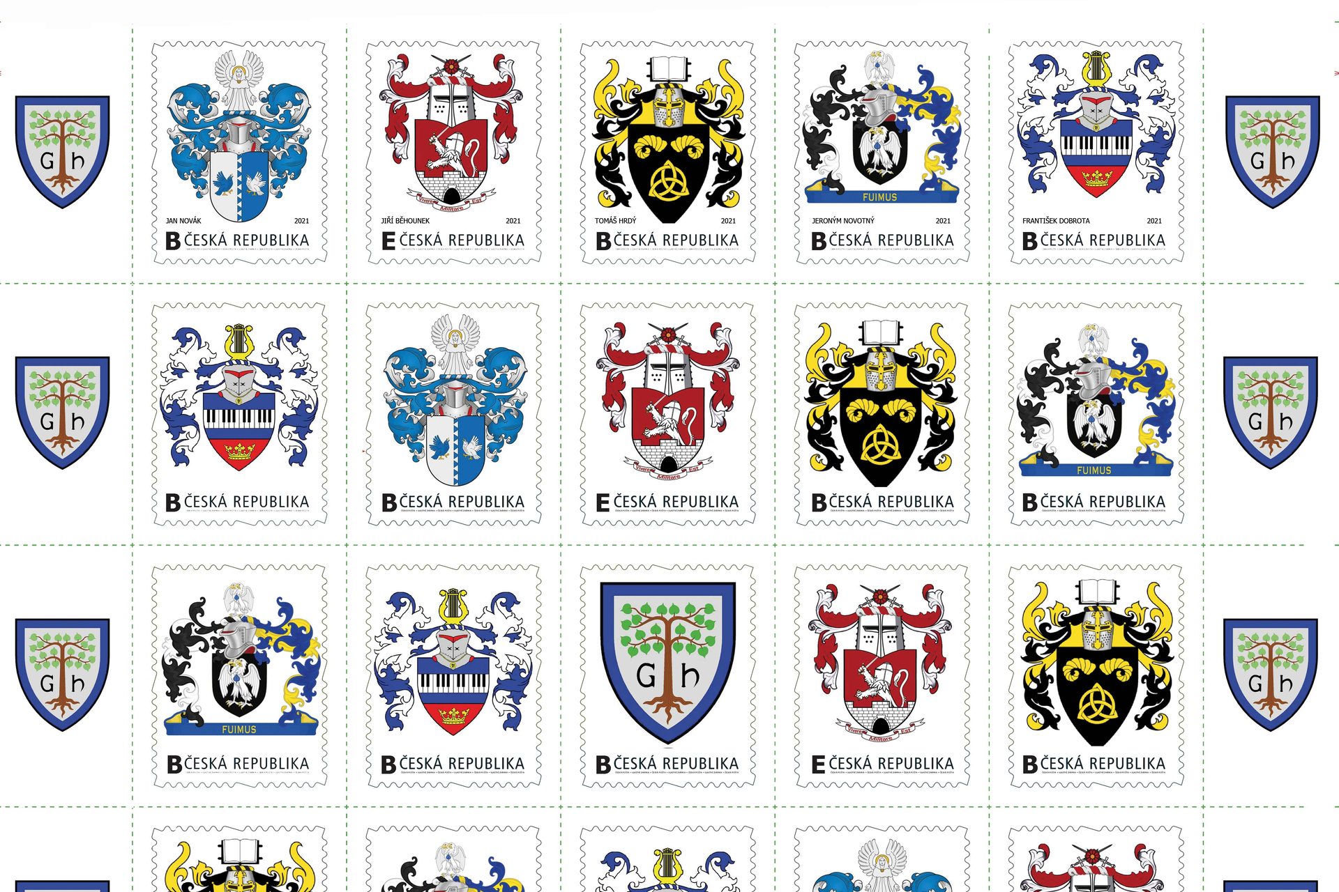 maketa postovni arch heraldika