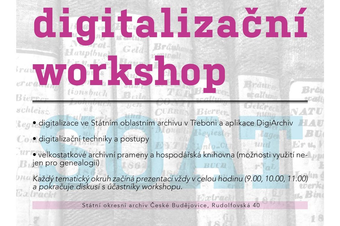 Workshop o digitalizaci v Třeboni