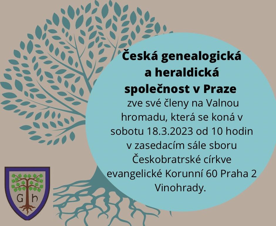 Valná hromada v sobotu dne 18.3.2023 od 10h v Praze v Korunní 60, Praha 2
