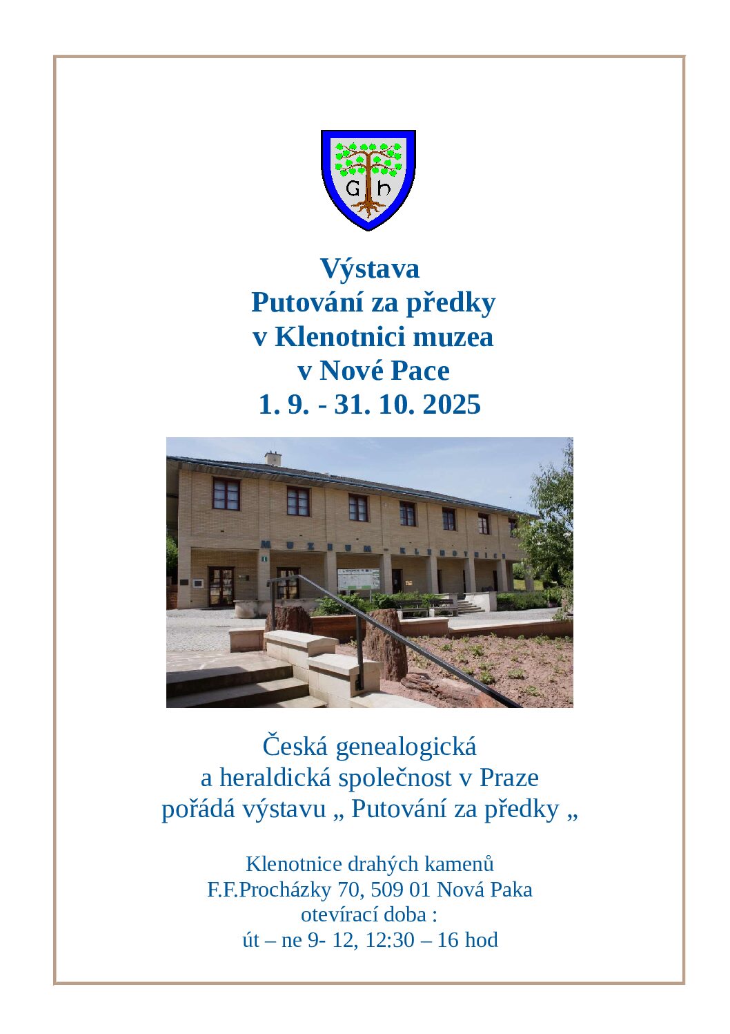 Výstava Putování za předky pokračuje v Muzeu Nová Paka